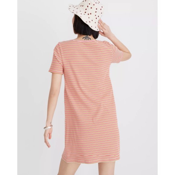 Madewell Swingy Tee Dress Short Sleeve Scoop Neck Relaxed Mini - Picture 3 of 13